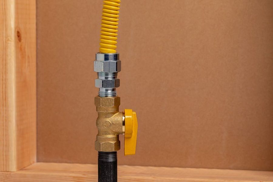 Gas line system for a home